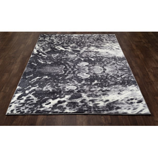 Mcconnell Abstract Dark Gray Area Rug