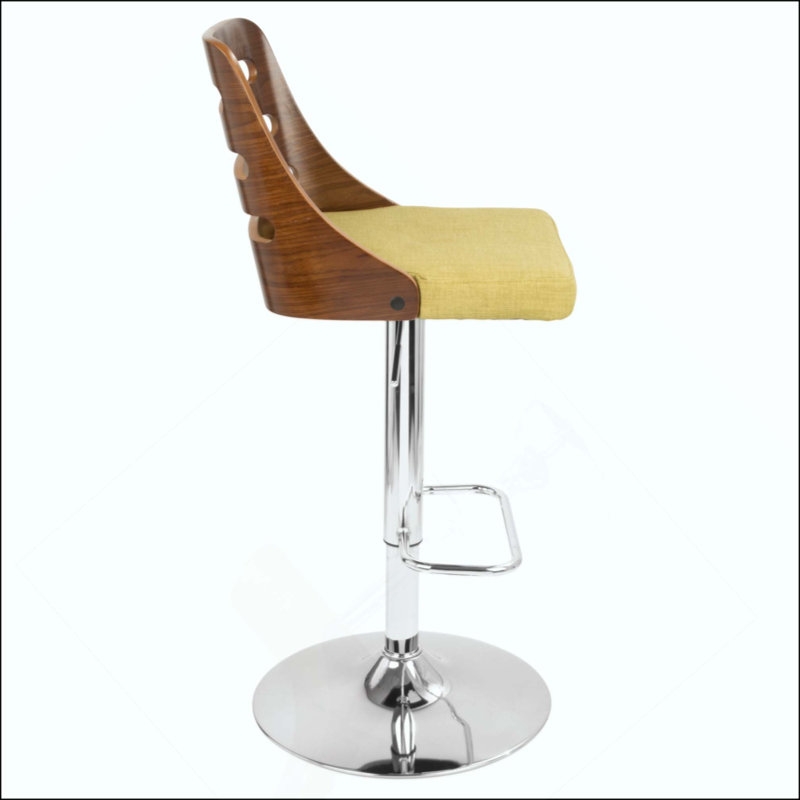 Tabouret de bar réglable Mid-Century avec pivot