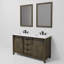 Ensemble de meuble-lavabo double 60 po x P 22 po Marsyas, robinet et miroirs 24 po-1041978633-1042548952