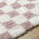 Rafe Checkered Polypropylene Area Rug in Dusty Pink