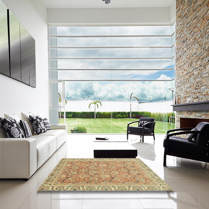 Abstract Indoor Rug, Square 8'