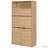 Kitchen Pantry,69''H Buffet with Hutch and Foldable Workstation, Multifunctional Storage Cabinet Cupboard with Adjustable Shelf and Power Outlet for Dining, Living Room-1044269715