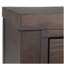 Console Hollander en bois massif de couleur brun noyer chaud