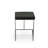 Modern Black 24 Inch Space-Saving Counter Stool with Chrome Base-436842835
