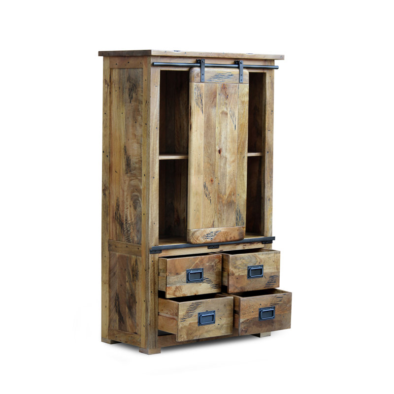 Ruckman 90cm Solid Wood Sideboard