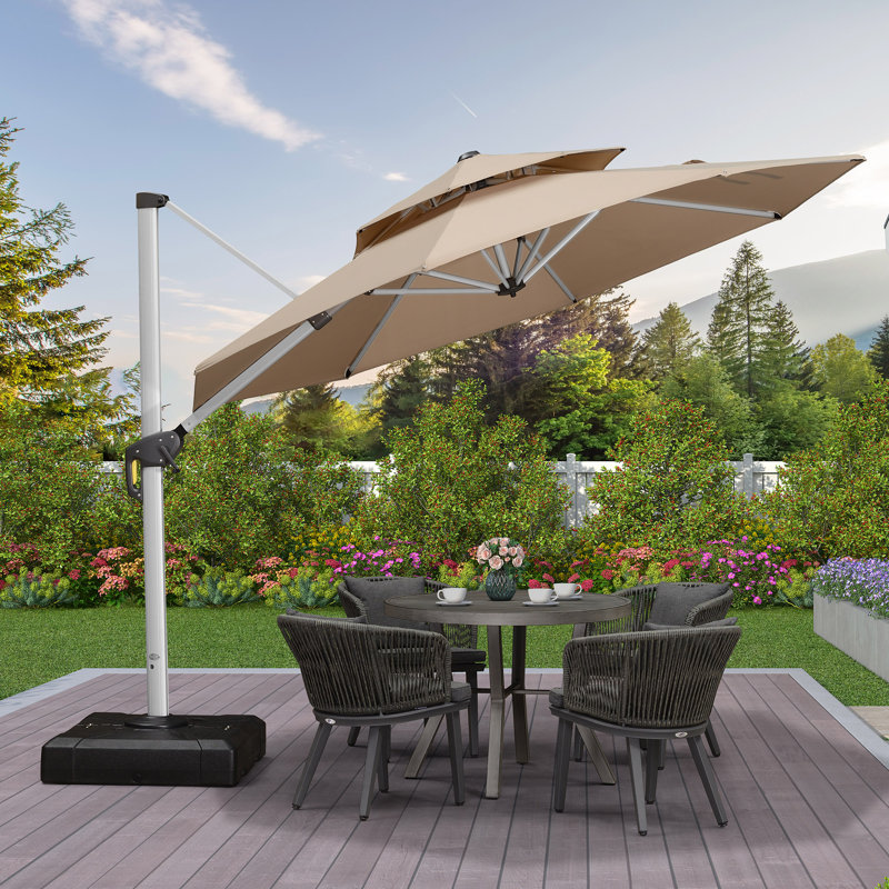 Zander 304cm Cantilever Parasol, Beige