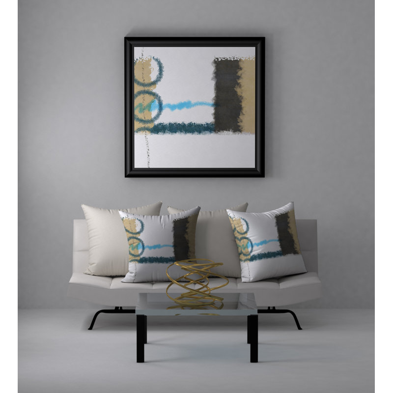Housse de coussin carrée et insert, 20 po x 20 po