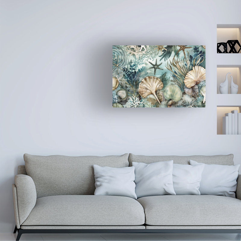 Art sur toile «ologia bleu marine », H 30 po x l 47 po