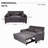 Extra-Large 2-In-1 Fabric Sofa Bed, Double Sofa With Storage Bag, Reinforced Iron Frame, Adjustable Backrest And Cushions, Suitable For Bedrooms, Living Rooms And Outdoor Areas.-262560076