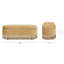Banc de rangement ovale capitonné Bullion-1573679932