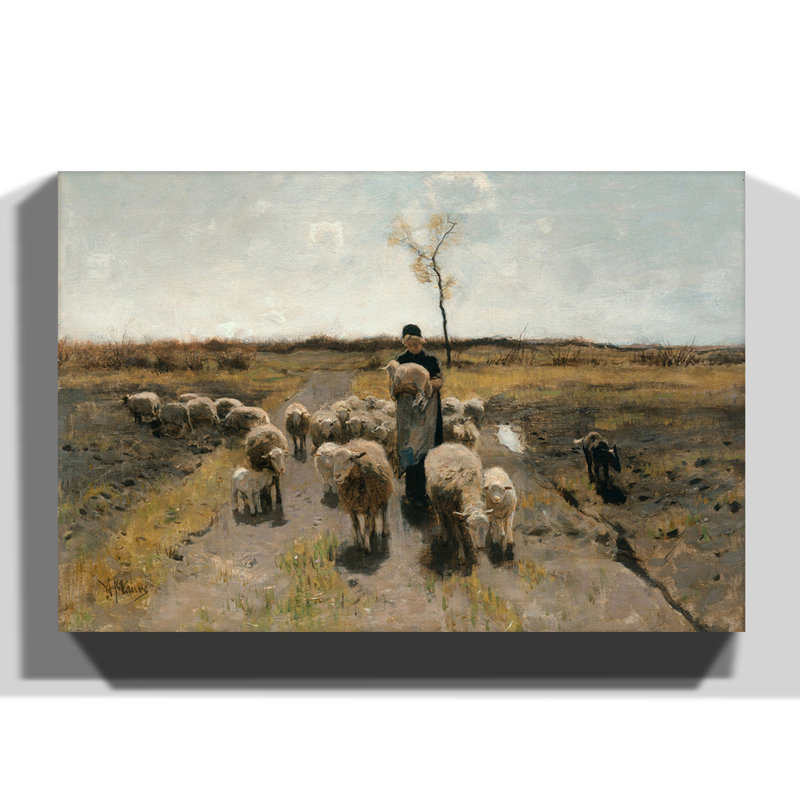 Anton Mauve - Wrapped Canvas Painting, 70cm H x 100cm W