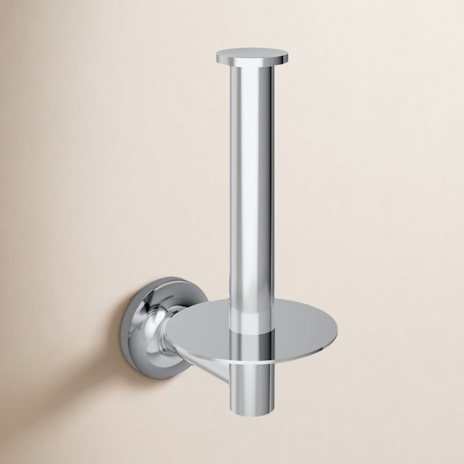 Purist Vertical Toilet Paper Holder, Polished Chrome