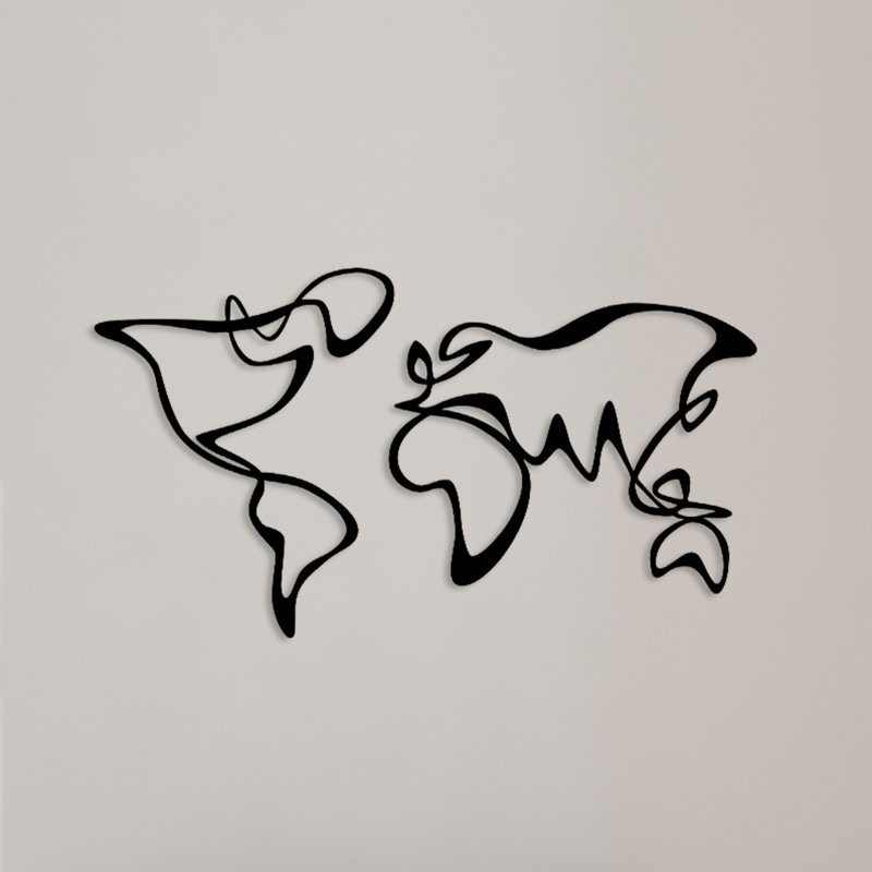Abstract Wall Decor on Metal