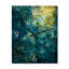 California Sunshine Retro Abstract Turquoise I - Abstract Painting Wall Clock-99638884