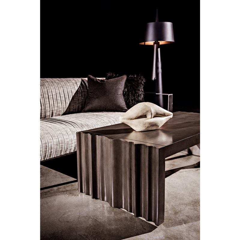 Moray 72'' Matte Black Novelty Floor Lamp with Outlet
