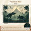Papier peint adhésif auto-adhésif moderne pour la chambre à coucher, avec paysage de dinosaures, volcan, créatures préhistriques, coucher de soleil
