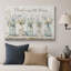 «Cherish Every Little Blessing Blue Floral Vase», images de salon, impression sur toile encadrée-134328950-134328946