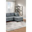 Canapé modulaire en U avec 2 fauteuils d'angle et 2 repose-pieds