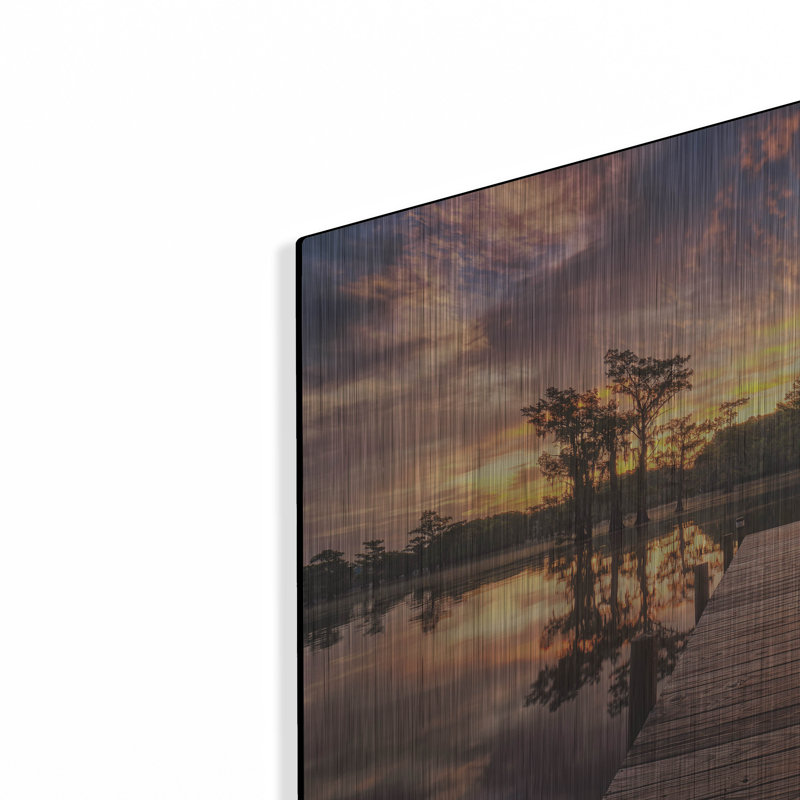 Art mural en métal «Walk to the Sun» par Martin Podt, H 12 po x l 16 po
