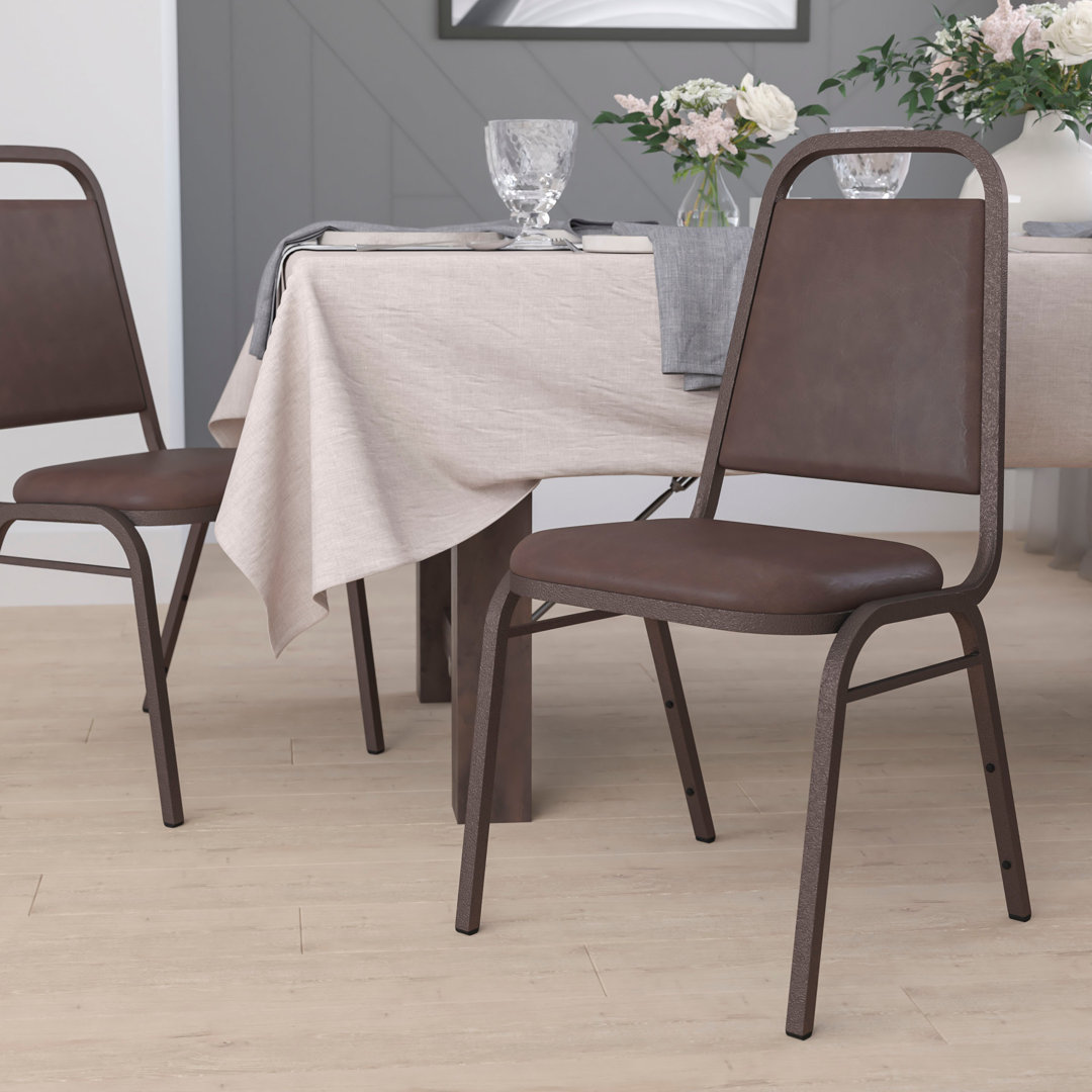 Amaya Trapezoidal Stacking Banquet Chair with 1.5" Thick Seat Flash Furniture Seat