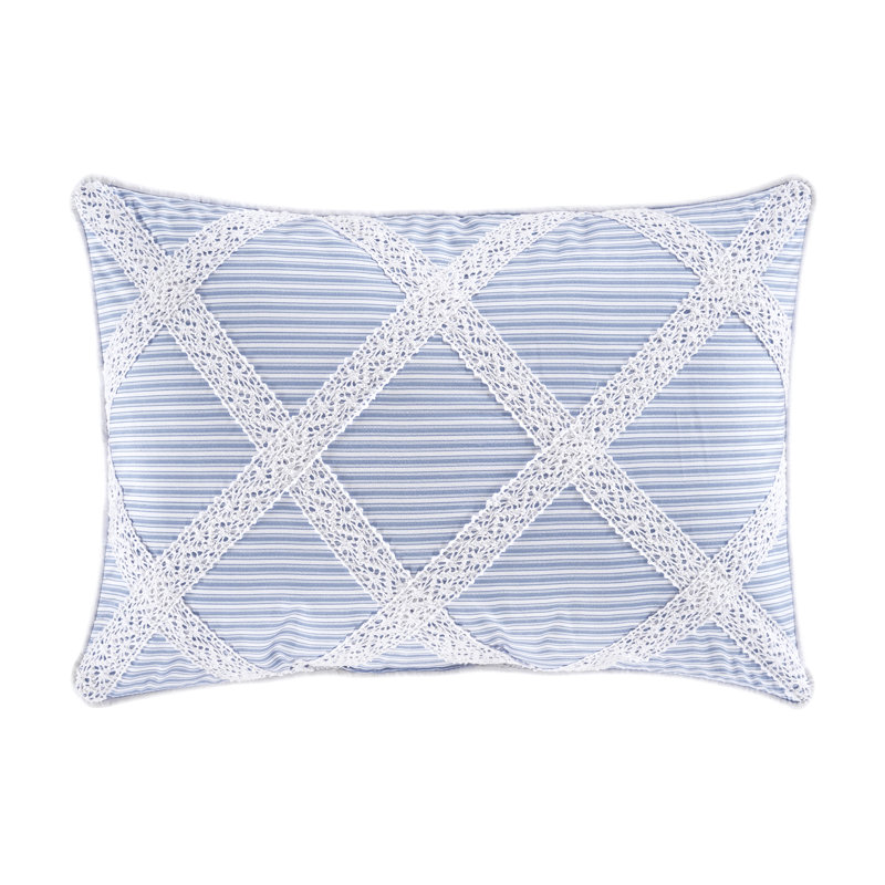 Coussin décoratif Rialto Boudoir, Bleu français