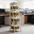 Fabric Storage Bins With Metal Frame, Sturdy MDF Bottom And Dual Handles, Large Organizer Baskets For Shelves And Closet Organization, 3-Pack