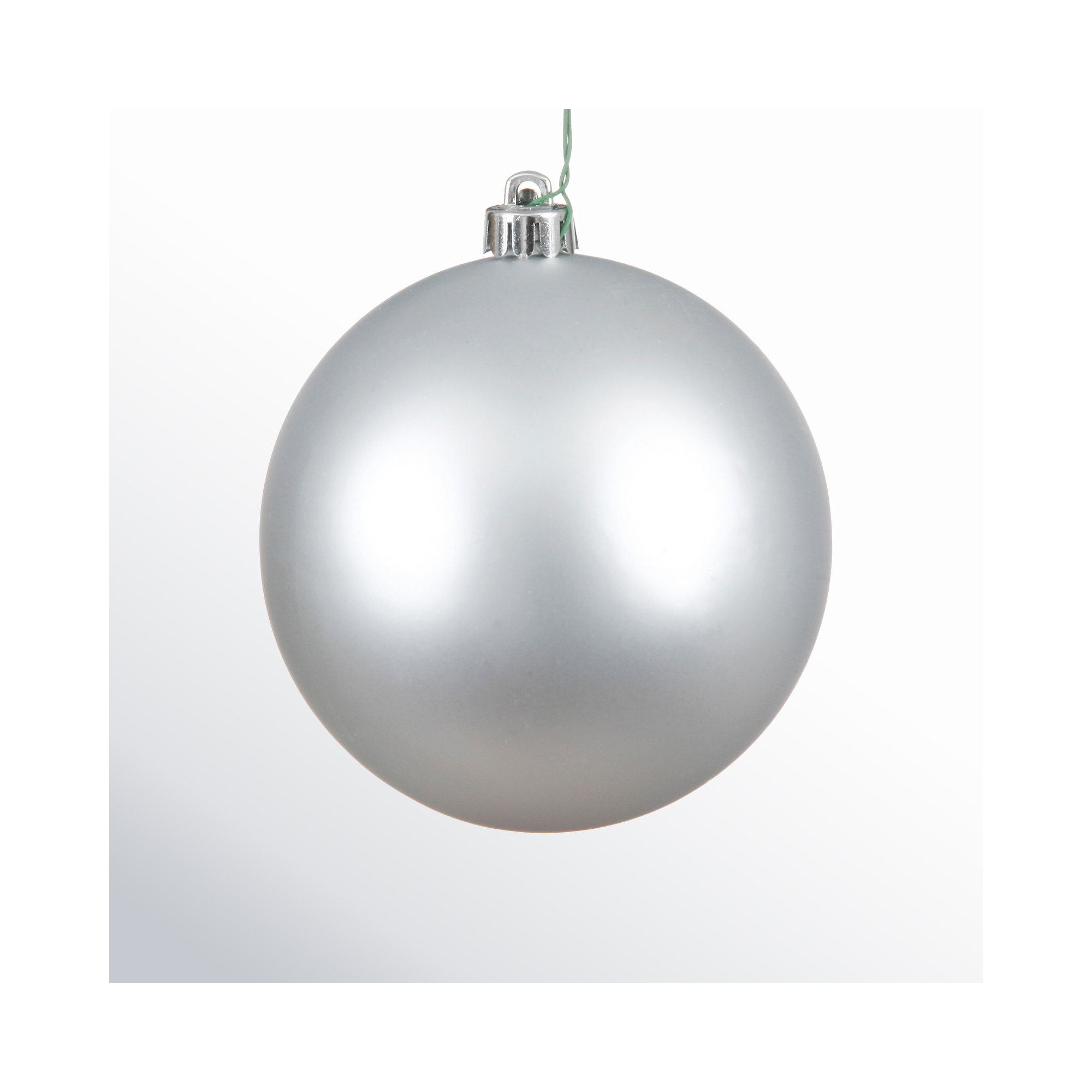 Holiday Décor Ball Ornament, 2.75" H x 2.75" W x 2.75" D, Silver