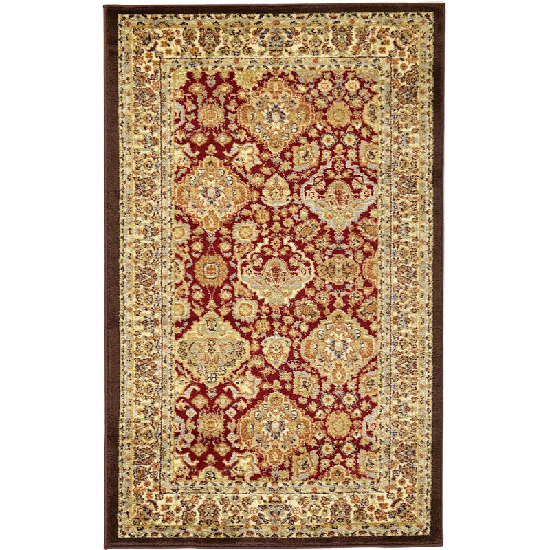 Tapis oriental Ivoire Odyssey, Rectangle 3 pi 3 po x 5 pi 3 po