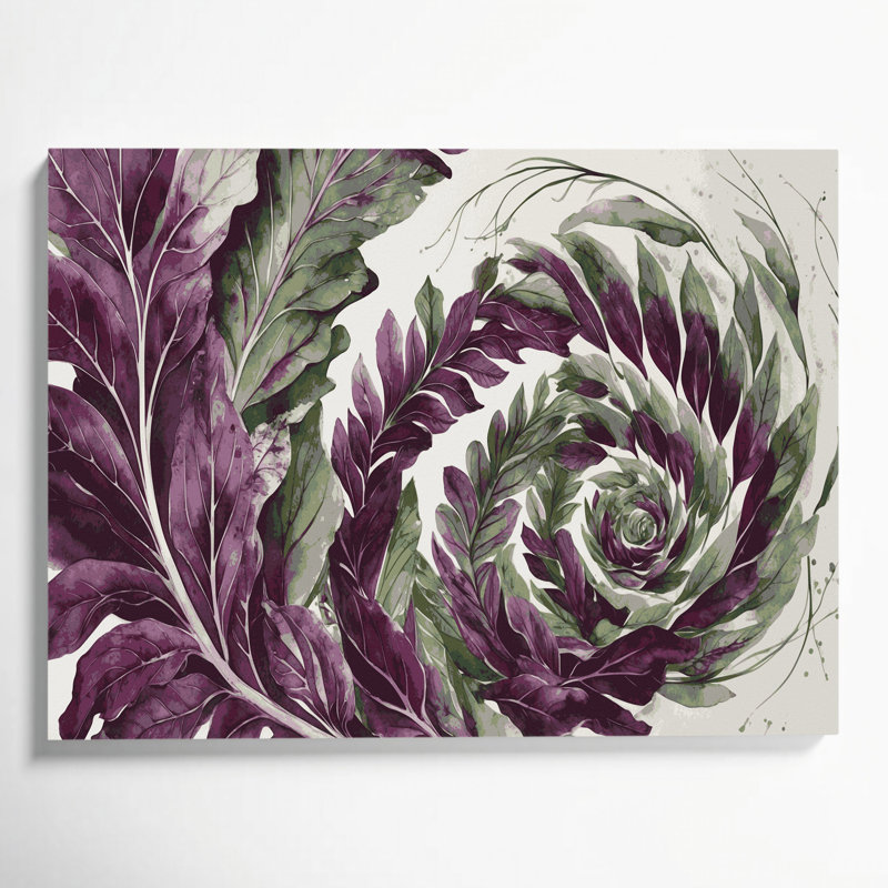 Vegetables Orache Brown Canvas Wall Art