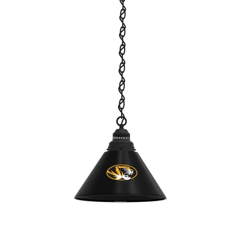1 - Light Single Pendant, Black, Missouri Tigers