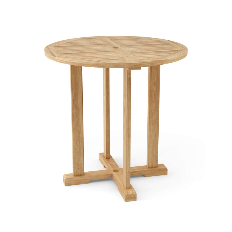 Bahama Outdoor Round Teak Bar Table