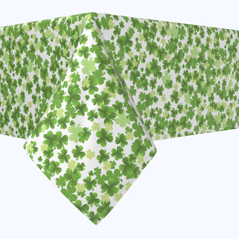 Rockcale Floral St. Patrick's Day Tablecloth, 120" L x 60" W