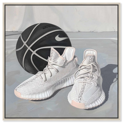 Light Grey Court Canvas Trendy Art Prints by Art Remedy