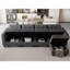 Canapé modulaire modulaire rembourré en polyester Ashbury Hunsicker-688202803