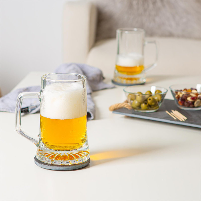 Stern 290ml Glass Beer Mug Set, 510ml