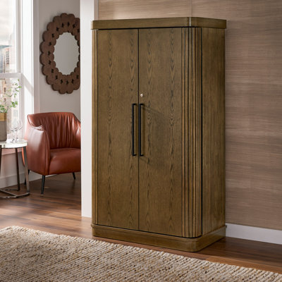 Timmerman Bar Wine Storage Cabinet With Keys And LED Lights