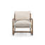 Fauteuil 30 po beige et lin naturel