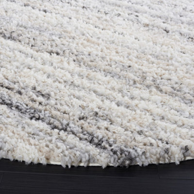 Mena Abstract Gray/Ivory Area Rug