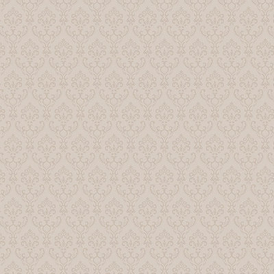 Elberfeld Pre-Pasted Vinyl Damask Wallpaper Roll