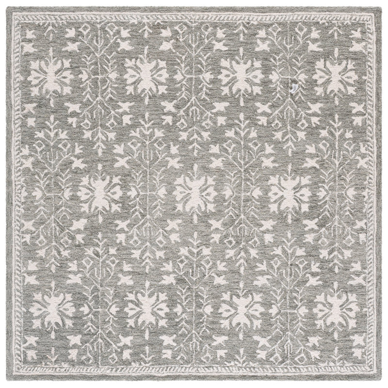 Metro 676 Hand Tufted Wool; Cotton Oriental Rug, Square 6'
