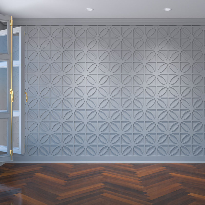 Panneaux muraux décoratifs Swansea en PVC de qualité architecturale, H 15,375 po x l 15,375 o x P 0,375 po