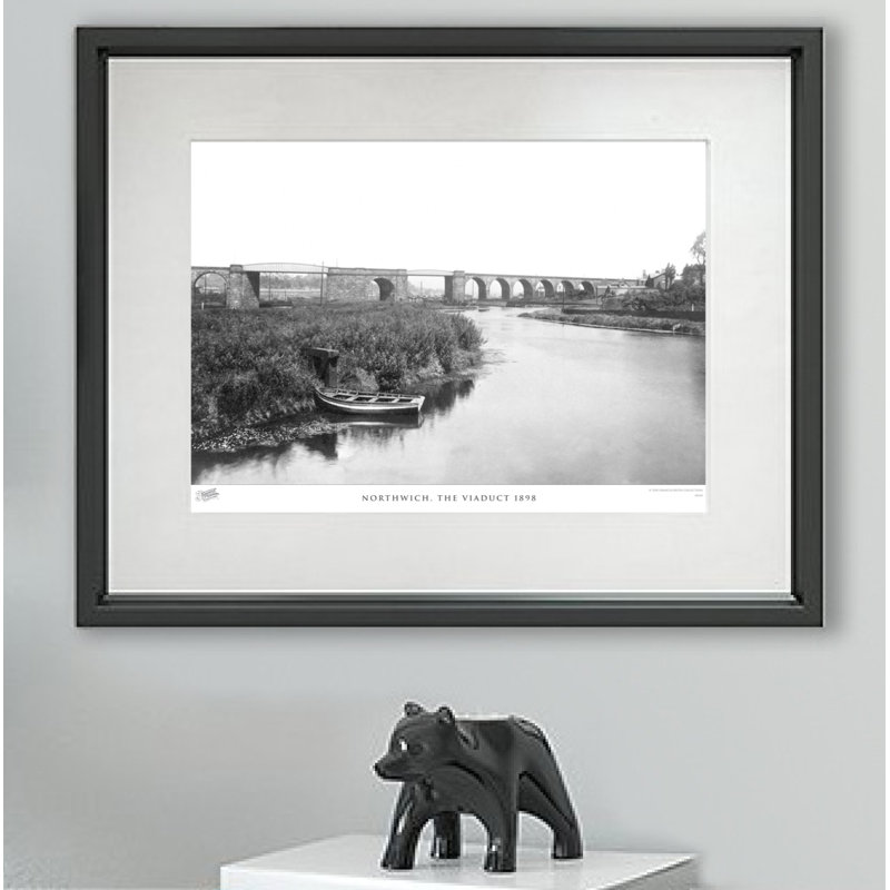 Northwich, The Viaduct 1898 - Single Picture Frame Print, 45cm H x 60cm W x 2.3cm D