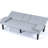 Gray 67 - Inch Bed With One Click Transformation And Cup Holder For Compact Dorm Spaces Gray, Inch, , Bed, Transformation, Dormitory Use-1691622252