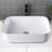 MD Bath 15'' White Ceramic Rectangular Bathroom Sink