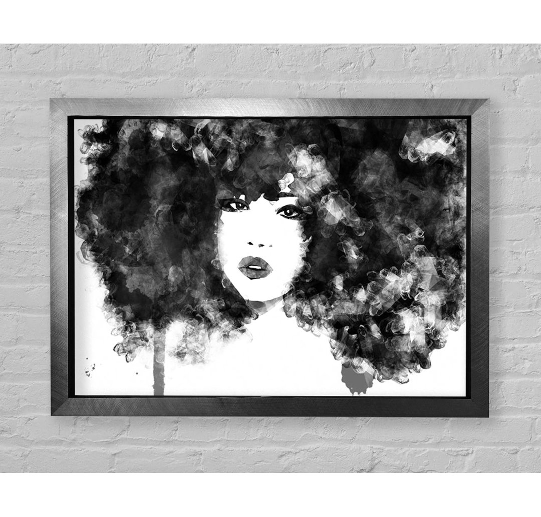 Black Big Hair - Einzelner Bilderrahmen Kunstdrucke