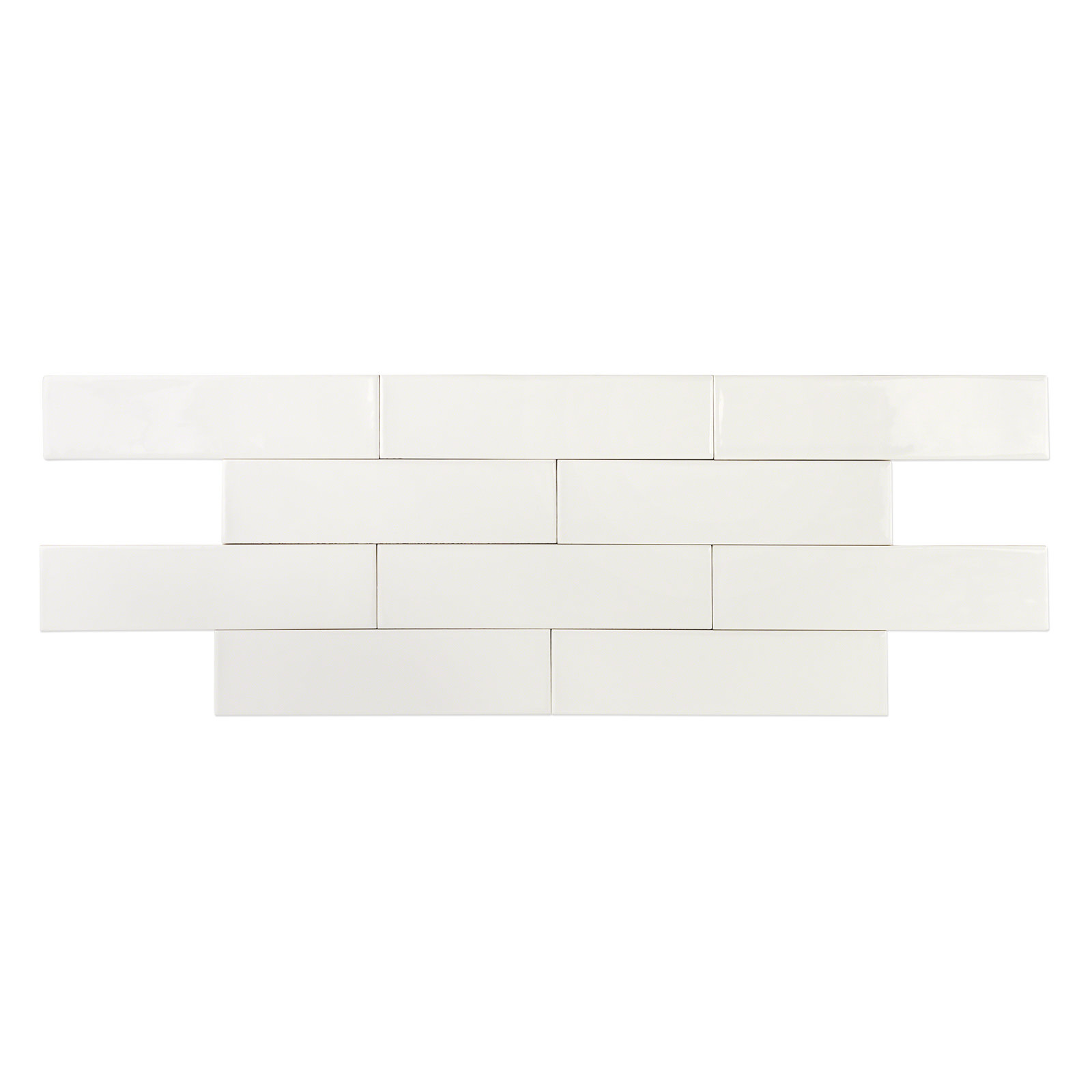Midland 3'' W x 12'' L Polished Ceramic Subway Tile (5.38 sq. ft. / box), Bianco