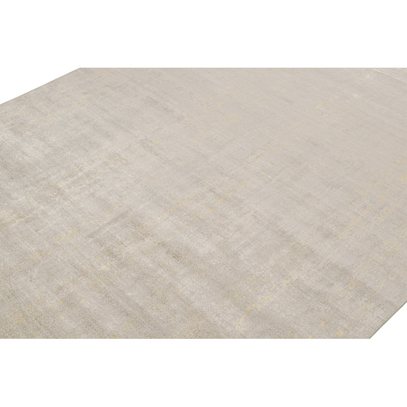 Abstract Area Rug in Gray