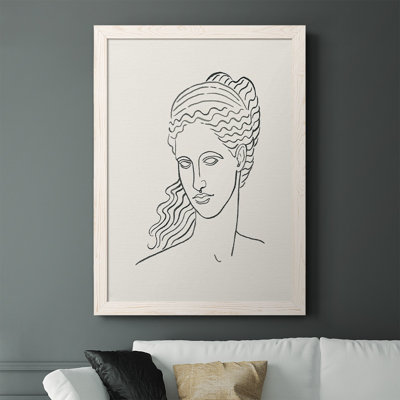 Jaxom Greek Busts II - Picture Frame Print on Canvas