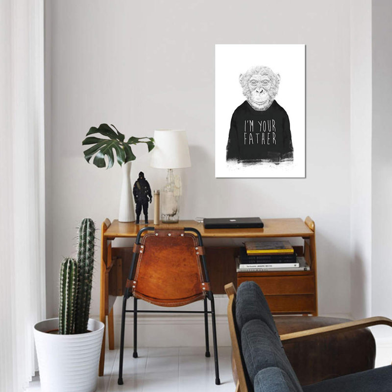 «I'm Your Father», reproduction sur toile, H 12 po x l 8 po x P 0,75 po, Toile tendue, Pas de tapis