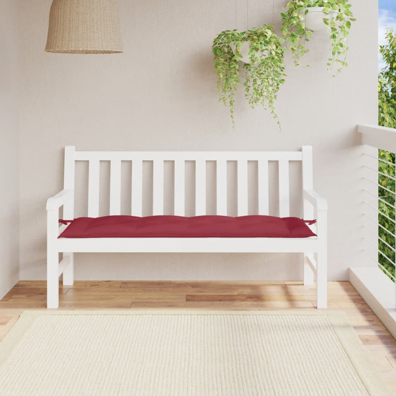 Outdoor 2.8'' Bench Seat Cushion, Wine Red, 59.1" W x 19.7" D
